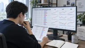 외국인 순매수 상위 종목의 5일·20일·60일 뒤 성과를 분석하는 장면