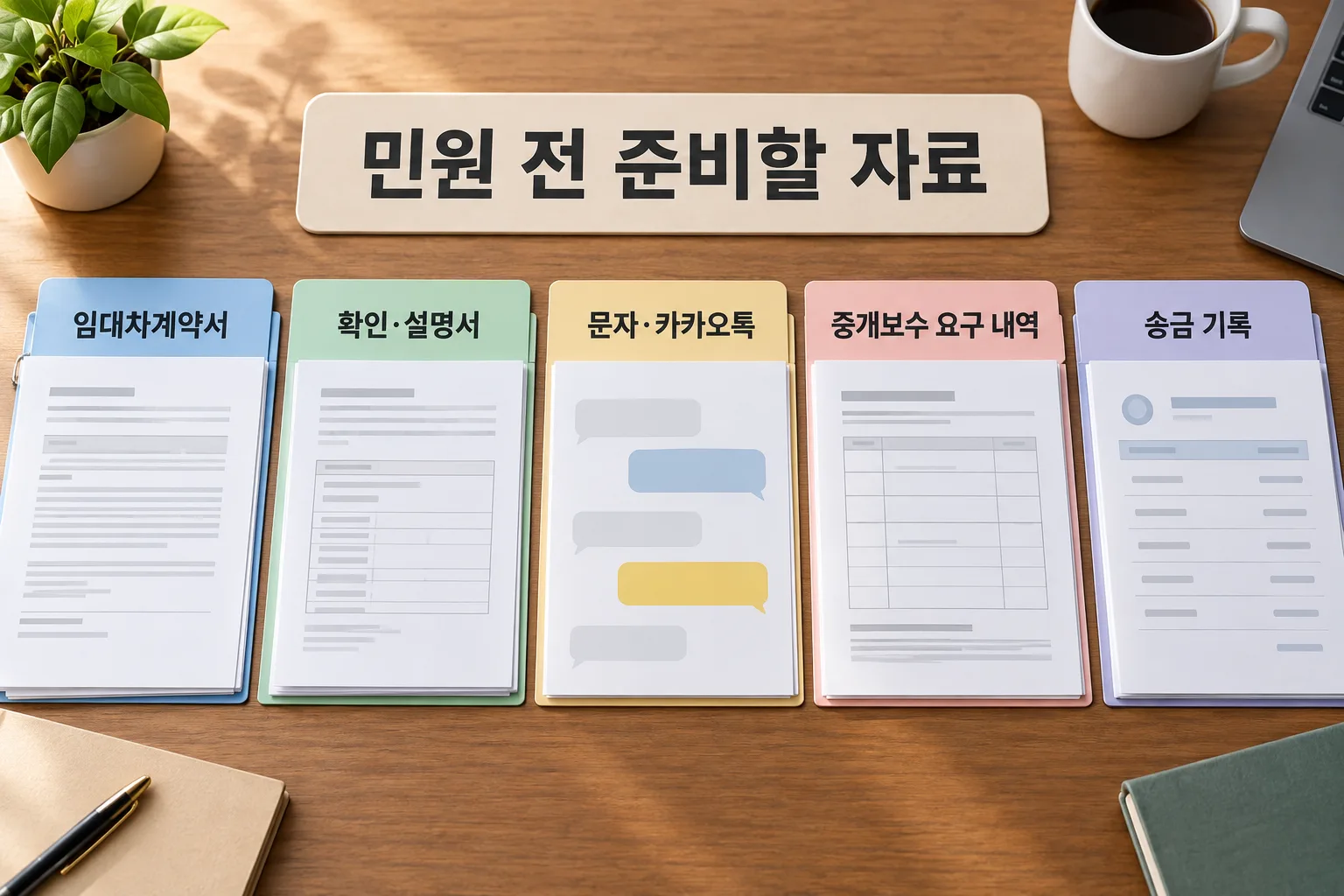 불공정 부동산 중개 민원 전에 준비할 계약서와 대화·송금 자료